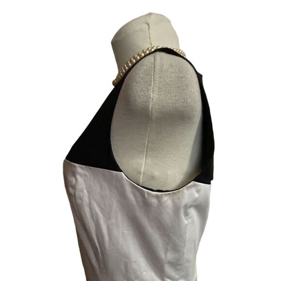 Kate Spade Fit & Flare Black and White Cocktail Dress Size 6 - Picture 6 of 10